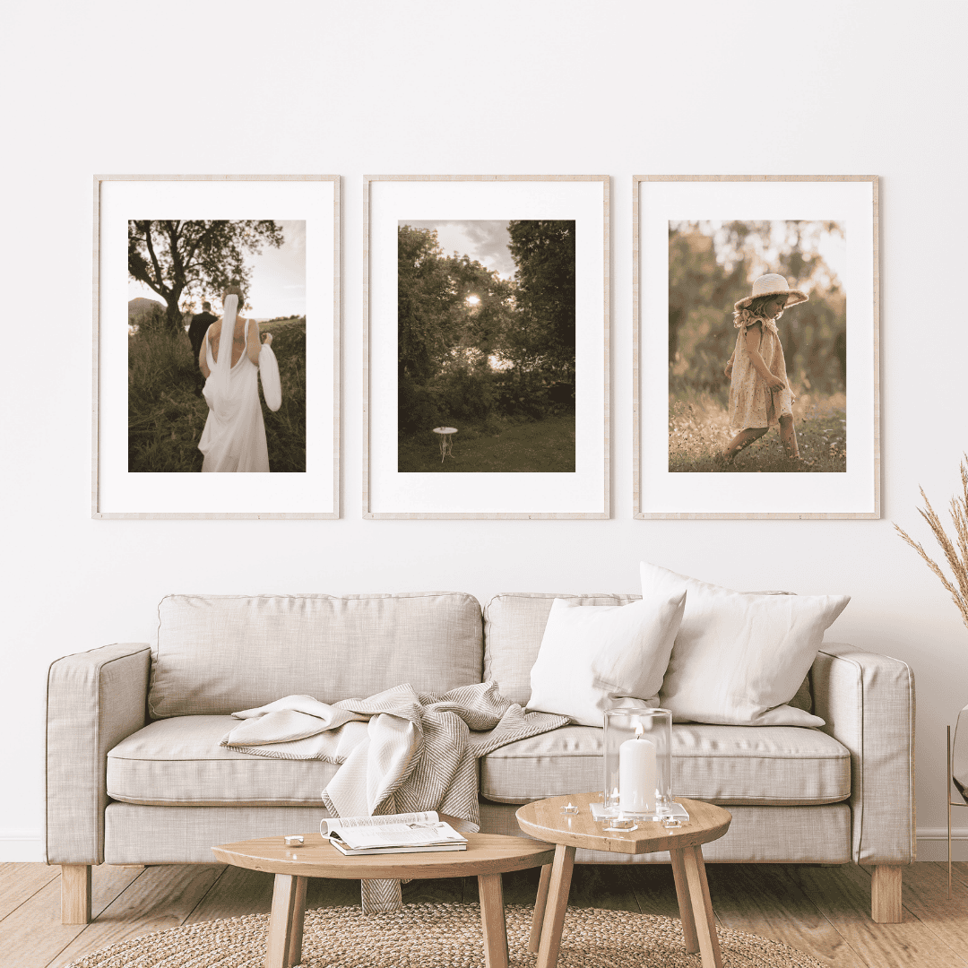 white brown photocentric vintage americana family frame photo mockup instagram post